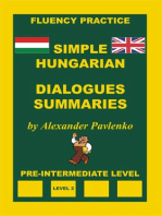 Hungarian-English, Simple Hungarian, Dialogues and Summaries, Pre-Intermediate Level
