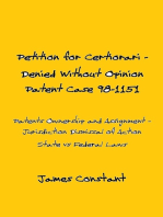 Petition for Certiorari Denied Without Opinion: Patent Case 98-1151