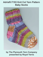 Adriafil F193 Knit Col Yarn Pattern Baby Socks