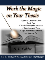 Work the Magic on Your Thesis
