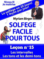 Solfège Facile Pour Tous ou Comment Apprendre Le Solfège en 20 Jours ! - N°15