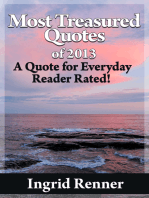 Most Treasured Quotes Of 2013 A Quote for Every Day Reader Rated!