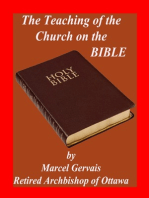 The Teaching of the Church on the Bible