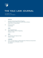 Yale Law Journal: Volume 123, Number 1 - October 2013