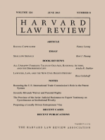 Harvard Law Review: Volume 126, Number 8 - June 2013