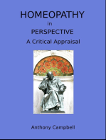 Homeopathy In Perspective: A Critical Appraisal