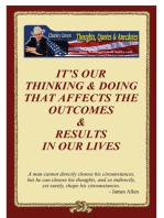 Our Thinking & Doing Determines Our Outcomes & Results