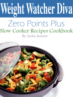 Weight Watcher Diva Zero Points Plus Slow Cooker Recipes Cookbook