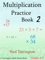 Multiplication Practice Book 2, Grades 4-5
