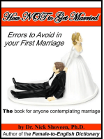 How NOT to Get Married: Errors to Avoid in your First Marriage