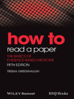 How to Read a Paper: The Basics of Evidence-Based Medicine