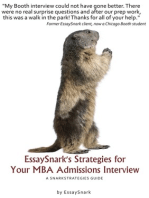 EssaySnark's Strategies for Your MBA Admissions Interview