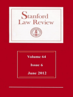 Stanford Law Review: Volume 64, Issue 6 - June 2012