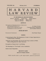 Harvard Law Review: Volume 126, Number 4 - February 2013