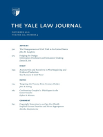 Yale Law Journal: Volume 122, Number 3 - December 2012