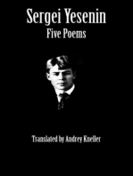 Sergei Yesenin: Five Poems