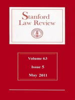 Stanford Law Review: Volume 63, Issue 5 - May 2011