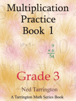 Multiplication Practice Book 1, Grade 3