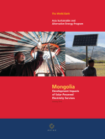 Development Impacts of Solar-Powered Electricity Services in Mongolia