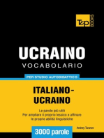 Vocabolario Italiano-Ucraino per studio autodidattico: 3000 parole