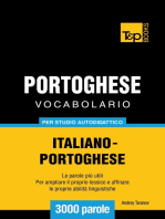 Vocabolario Italiano-Portoghese per studio autodidattico: 3000 parole