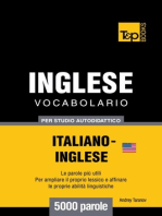 Vocabolario Italiano-Inglese americano per studio autodidattico: 5000 parole