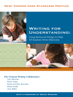 Writing for Understanding: Using Backwards Design to Help All Students Write Effectively