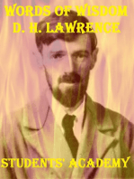 Words of Wisdom: D. H. Lawrence