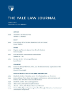 Yale Law Journal: Volume 123, Number 6 - April 2014