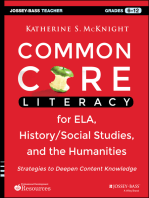Common Core Literacy for ELA, History/Social Studies, and the Humanities: Strategies to Deepen Content Knowledge (Grades 6-12)