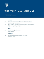 Yale Law Journal: Volume 121, Number 2 - November 2011