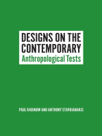 Designs on the Contemporary: Anthropological Tests