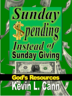 Sunday Spending Instead of Sunday Giving