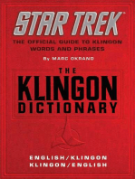 The Klingon Dictionary: The Official Guide to Klingon Words and Phrases