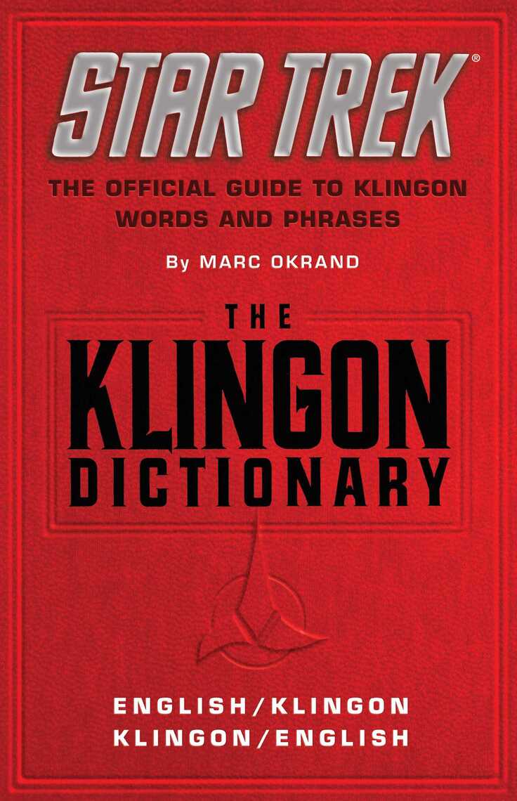 Read The Klingon Dictionary Online by Marc Okrand Books