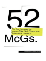 52 McGs.: The Best Obituaries from Legendary New York Times Reporter Robert McG. Thomas