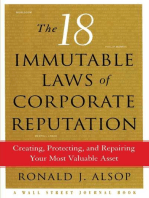 The 18 Immutable Laws of Corporate Reputation: Creating, Protecting, and Repairing Your Most Valu