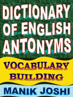 Dictionary of English Antonyms