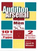 Audition Arsenal for Men in their 30's: 101 Monologues by Type, 2 Minutes & Under