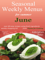 Seasonal Weekly Menus for Summer: June