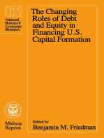 The Changing Roles of Debt and Equity in Financing U.S. Capital Formation