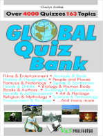 Global Quiz Bank: Over 4000 Quizzes on 163 topics