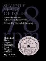 Seventy Years of Issues: Historical Vocal 78 rpm Pressings from Original Masters 1931-2001