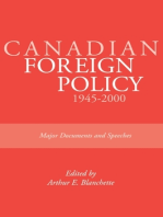 Canadian Foreign Policy: 1945-2000: Major Documents and Speeches (Rideau Series #1)