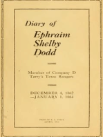 Diary of Ephraim Shelby Dodd; 1862-1864: Terry's Texas Rangers; Company D; 8th Texas Cavalry Regiment: Civil War Texas Ranger & Cavalry, #1