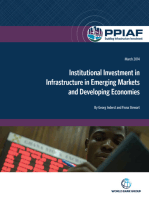 Institutional Investment in Infrastructure in Emerging Markets and Developing Economies