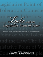 Locke and the Legislative Point of View: Toleration, Contested Principles, and the Law