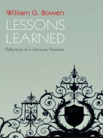 Lessons Learned: Reflections of a University President