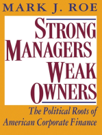 Strong Managers, Weak Owners: The Political Roots of American Corporate Finance