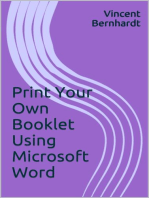 Print Your Own Booklet Using Microsoft Word